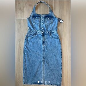 Denim Button-Up Dress